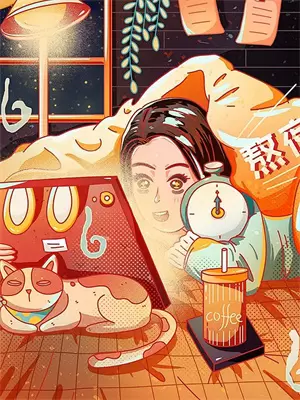 长夜孤灯难入眠